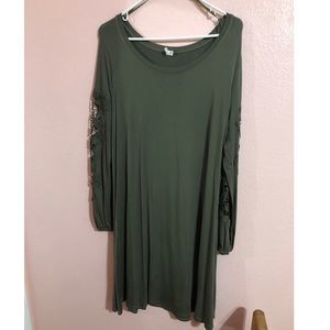 Olive Green Midi Dress